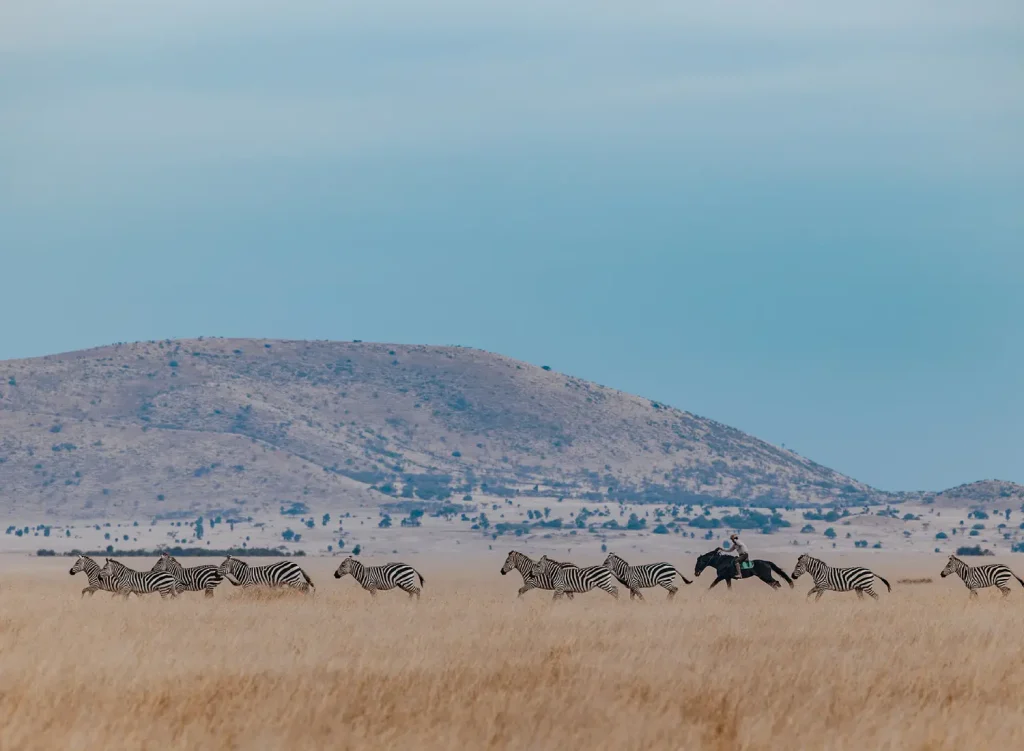 Horseriding at Chyulu Hills National Park
