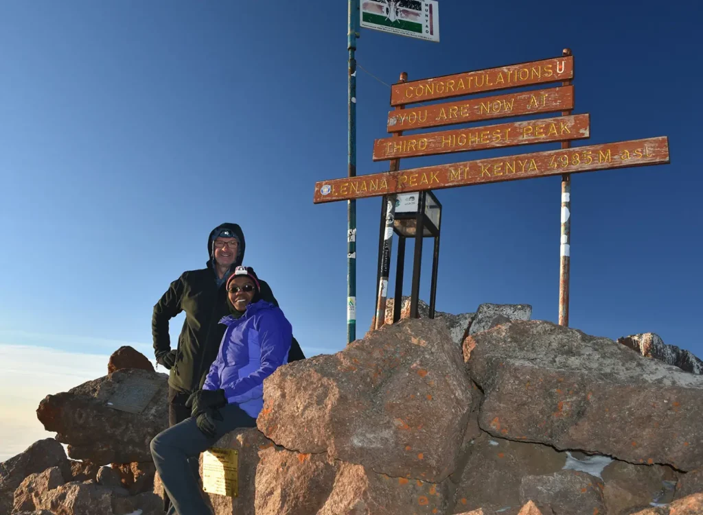 Climbing Mt Kenya